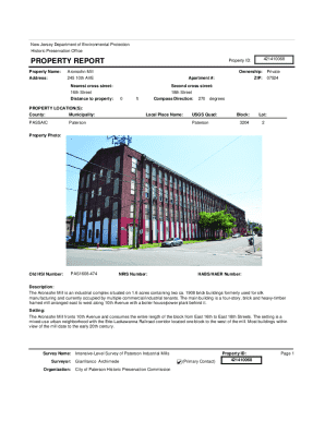 New Jersey Historic Preservation Office HPO USE ONLY