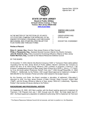 Energy Efficiency Program Petition