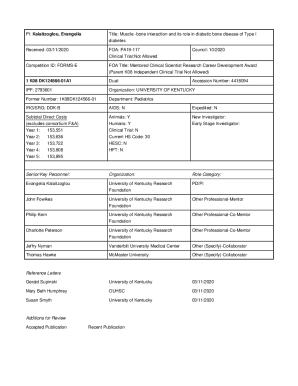 K08 Career Development Award Application