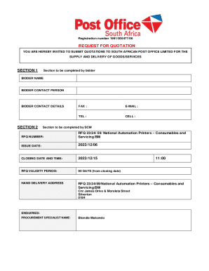 Request for Quotation