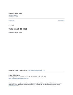 USD VistaUSD Student NewspapersUniversity of San Diego