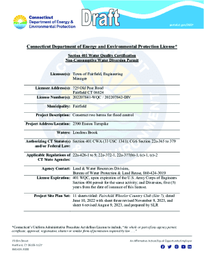 Connecticut Department of Energy and Environmental Protection License