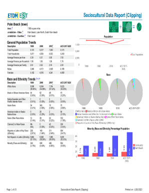Sociocultural Data Report