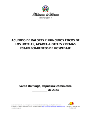 Acuerdo de valores y principios ticos de