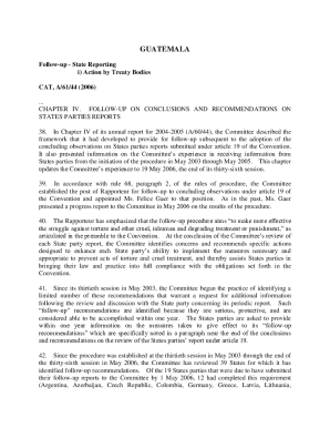 Follow-up: state reporting - cat - guatemala