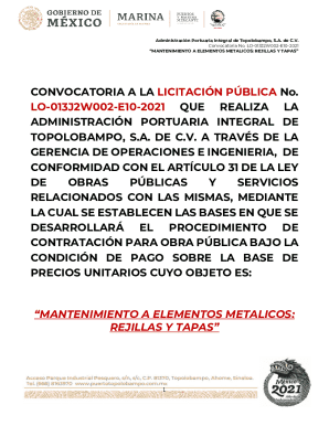 Licitaciones de ingeniera
