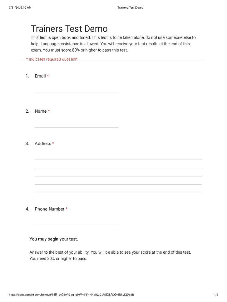 Form preview