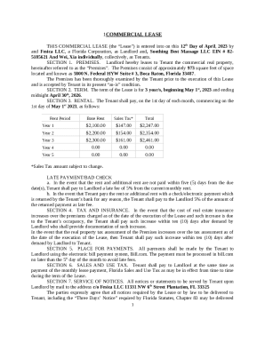 Commercial Lease Agreement