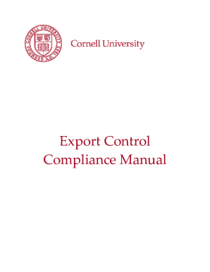 Export Control Compliance Manual