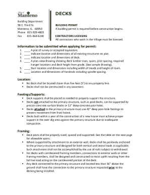 Deck Construction Guidelines