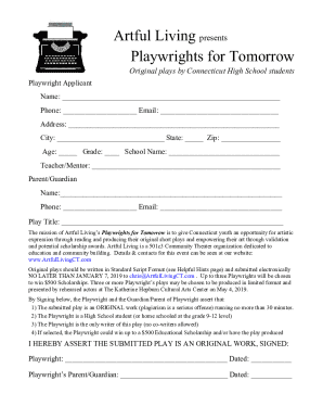 Playwright Application Form