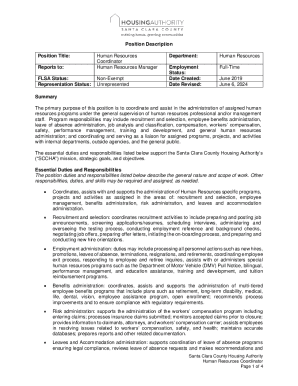 Position Title: Human Resource Coordinator Reports to