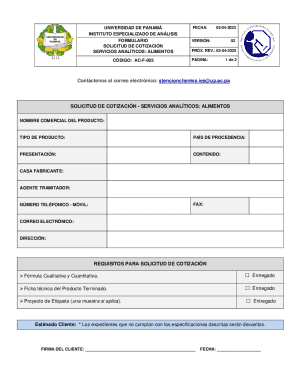 Procedimiento a listar indicaciones del proceso de anlisis