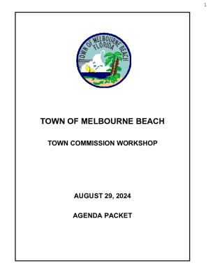 Town Commission Workshop Agenda