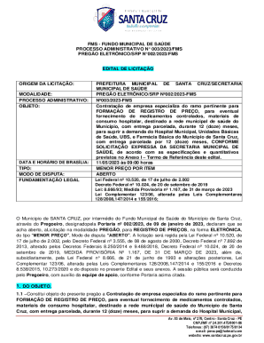 materiais de consumo hospitalar, destinado a rede municipal ...
