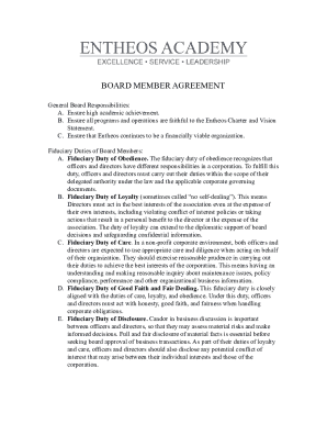 Board Member Agreement