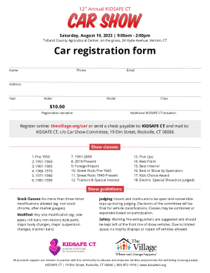 Car Registration Form