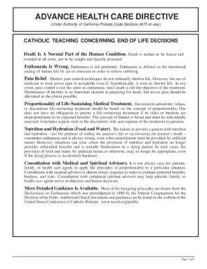 Advance Health Care Directive