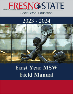 First Year Msw Field Manual