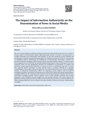The Impact of Information Authenticity on the Dissemination ...