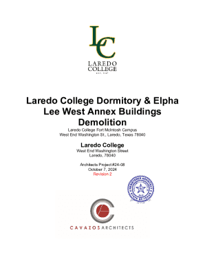 Laredo College Dormitory & Elpha Lee West Annex Buildings Demolition