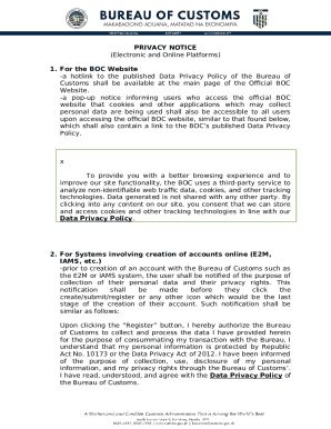 Privacy Notice and Consent Form