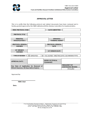 FIERC FORMS - Food and Nutrition Research Institute - DOST