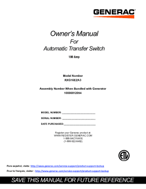 Generac 100-Amp Outdoor Automatic Transfer Switch w