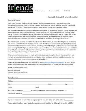 Heartfelt and homemade - ornaments on display at Art Center