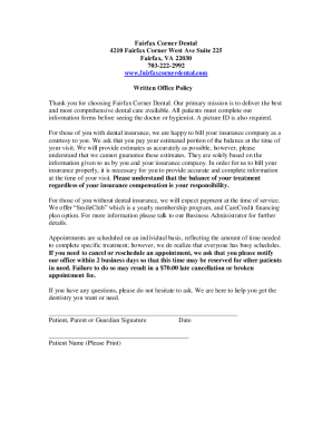 Written Office Policy