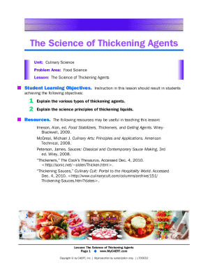 the Science of Thickening Agents