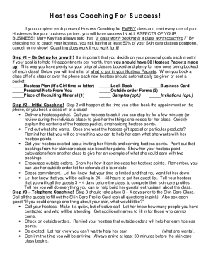 Hostess Coaching Guide