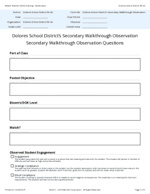 Master Teacher Online Training - Observation