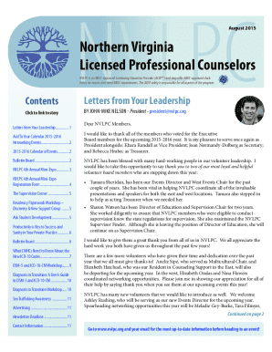 Nvlpc Newsletter August 2015