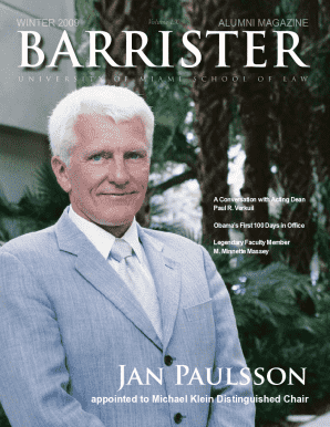 Winter 2009 Barrister Alumni Magazine