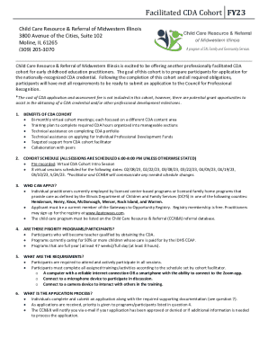 Facilitated Cda Cohort Fy23