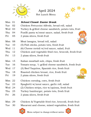 Chicken Alfredo (Serves 4 - 6)Lunch &amp; Dinner Menu