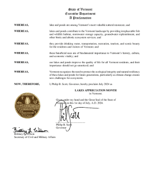 Lakes Appreciation Month Proclamation