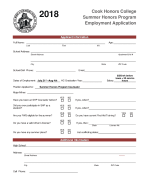 Employment Application