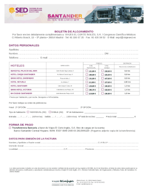 Boletn de alojamiento individual - xxiv congreso seps