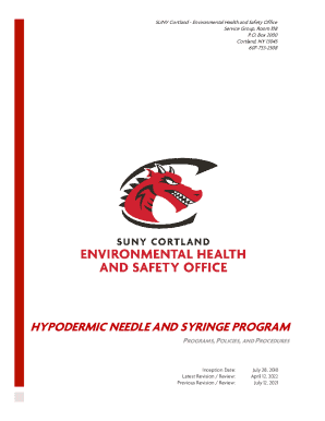Hypodermic Needle and Syringe Program