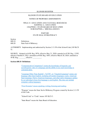 Notice of Proposed Amendments