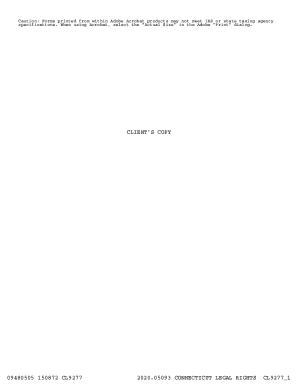 Connecticut Legal Rights Project, Inc. Form 990