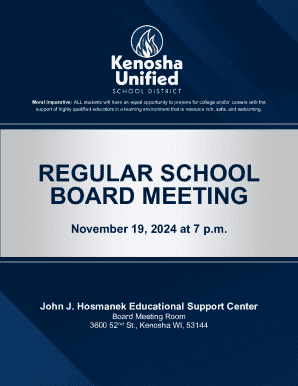 Regular School Board Meeting