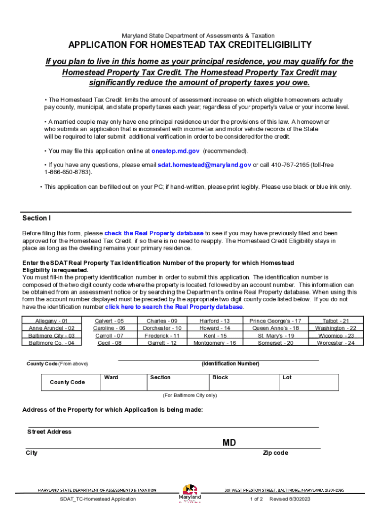 maryland tax credit form Preview on Page 1