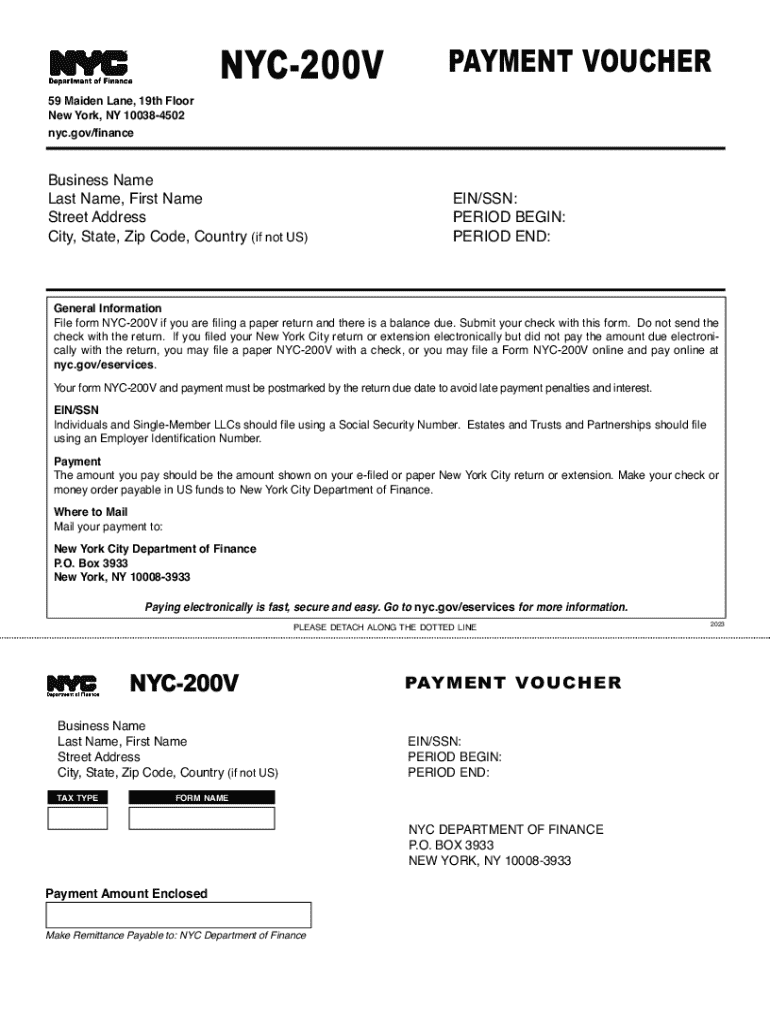 form nyc 200v Preview on Page 1