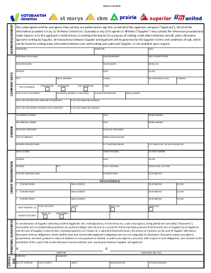 Credit Application Form