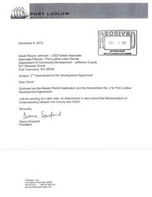 JeffCo Application by PLA-OWSI for 5-Year ... - Port Ludlow Archive - pl-wa