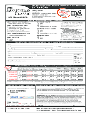 2015 idfa saskatchewan classic entry form may 2