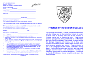 Gift Aid Declaration Form